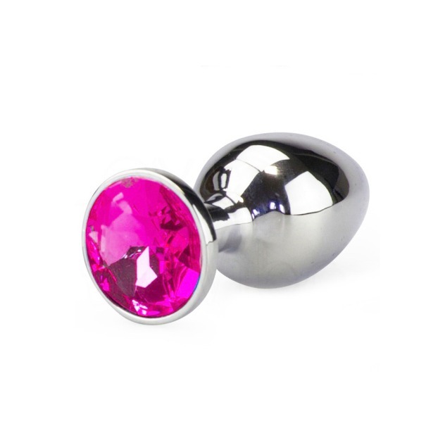 Plug Anal de Luxo em Alumínio com Pedra Lapidada 9,5x3,8 cm - Importado G Plug Anal de Luxo em Alumínio com Pedra Lapidada 9,5x3,8 cm - Importado G