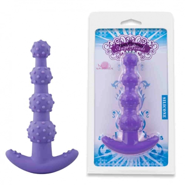 Plug Anal em Silicone com Bolinhas Beads | DSS Sex Shop