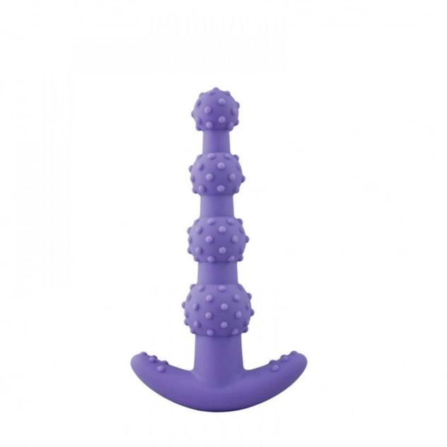 Plug Anal em Silicone com Bolinhas Beads