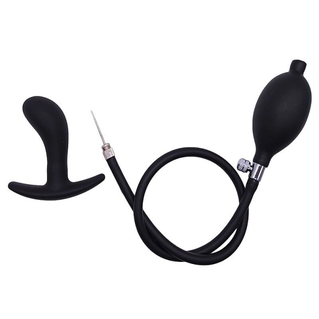 Plug Anal Inflável Estimulador de Próstata em Silicone 8.2 X 2.9