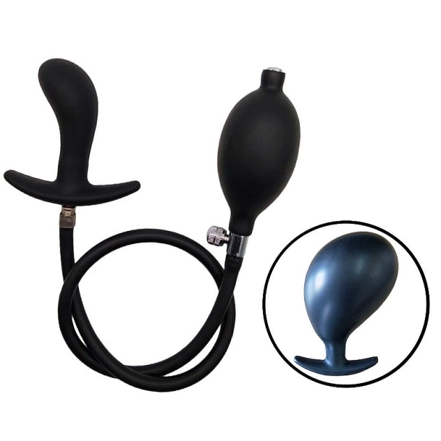 Plug Anal Inflável Estimulador de Próstata em Silicone 8.2 X 2.9