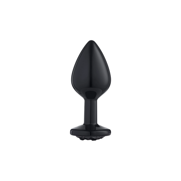 Plug Anal Lite Plug Preto Tamanho M com Pedra Preta 8 x 3,37 cm 38g - Sexy Fantasy Plug Anal Lite Plug Preto Tamanho M com Pedra Preta 8 x 3,37 cm 38g - Sexy Fantasy