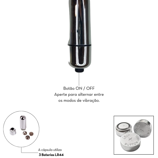 Power Bullet Mini Vibe 10 Vibrações
