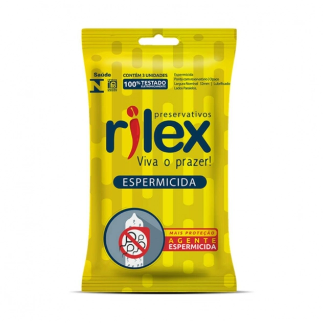 Preservativo Rilex Masculino com Espermicida 3 Unid.