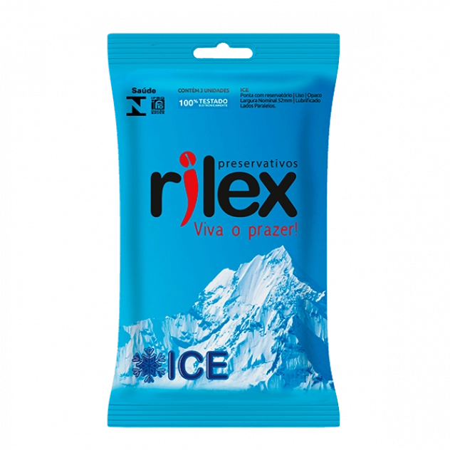 Preservativo Rilex Masculino Ice 3 Unid.