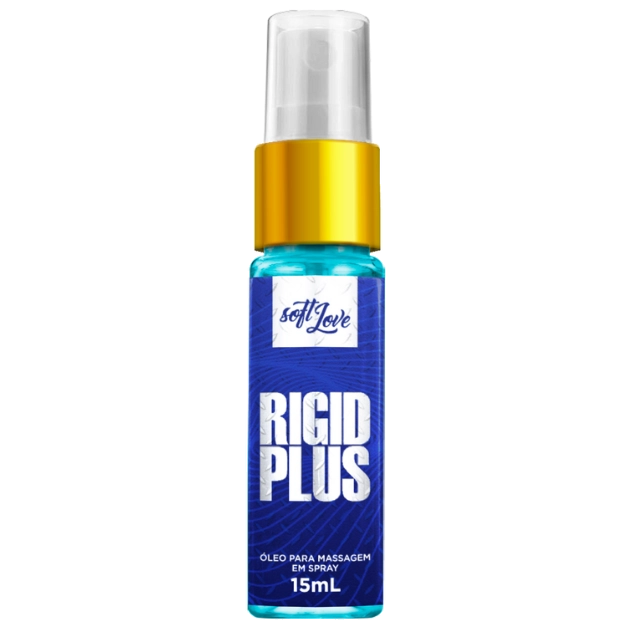 Rigid Plus Óleo para Massagem Excita Esquenta Lubrifica em Spray 15ml Soft Love