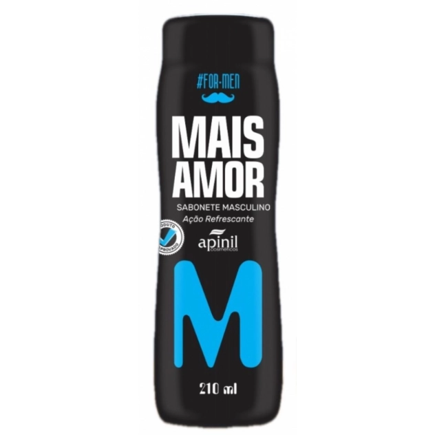 Sabonete Masculino Mais Amor Ação Refrescante 210 ml Apinil