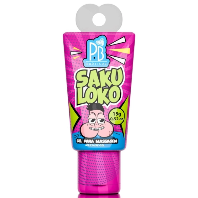 Saku Loko Gel para Massagem Corporal 15g Linha PB Eróticos La Pimienta