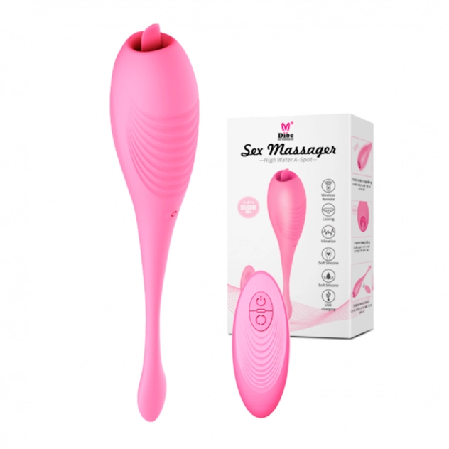 Sex Massager Capsula Vibratória com Língua Mágica