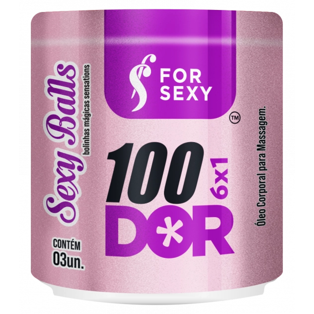 Sexy Balls 100 Dor Dessensibilizante Anal Multifunções com 3 Unidades For Sexy