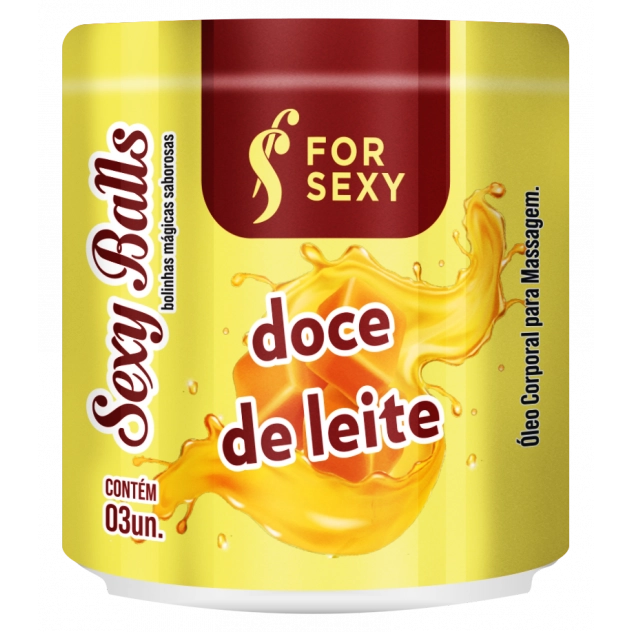 Sexy Balls Doce de Leite com 3 Unidades For Sexy