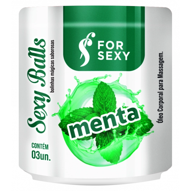 Sexy Balls Menta com 3 Unidades For Sexy