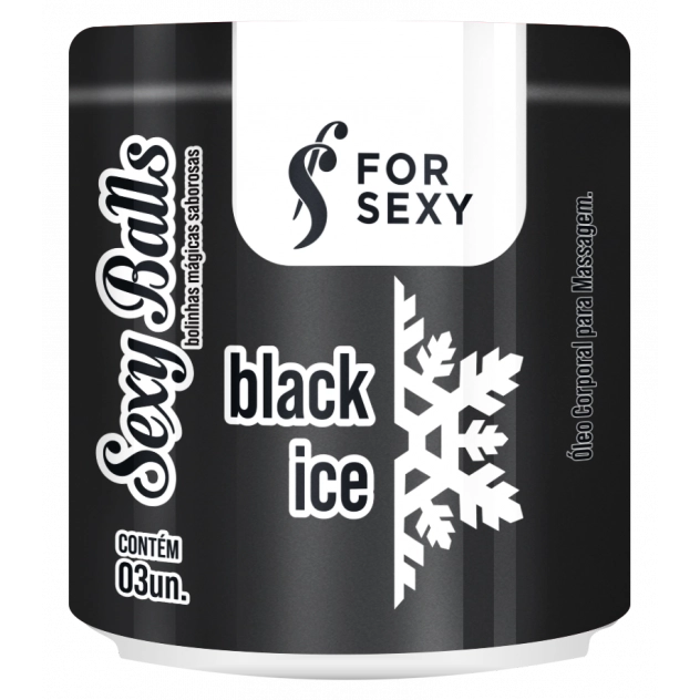 Sexy Balls Black Ice com 3 Unidades For Sexy