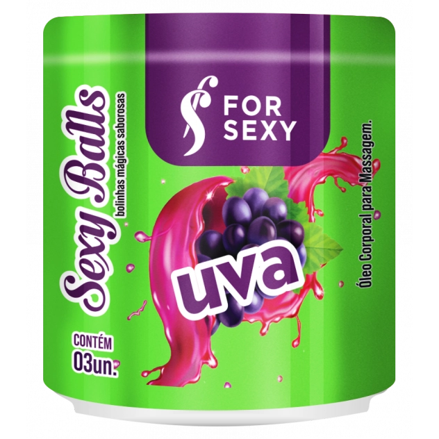 Sexy Balls Uva com 3 Unidades For Sexy