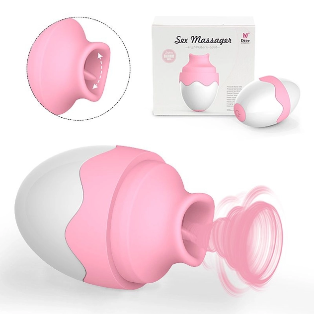 Simulador de Sexo Oral Formato de EGG com 7 modos de Vibração - Sex Massager