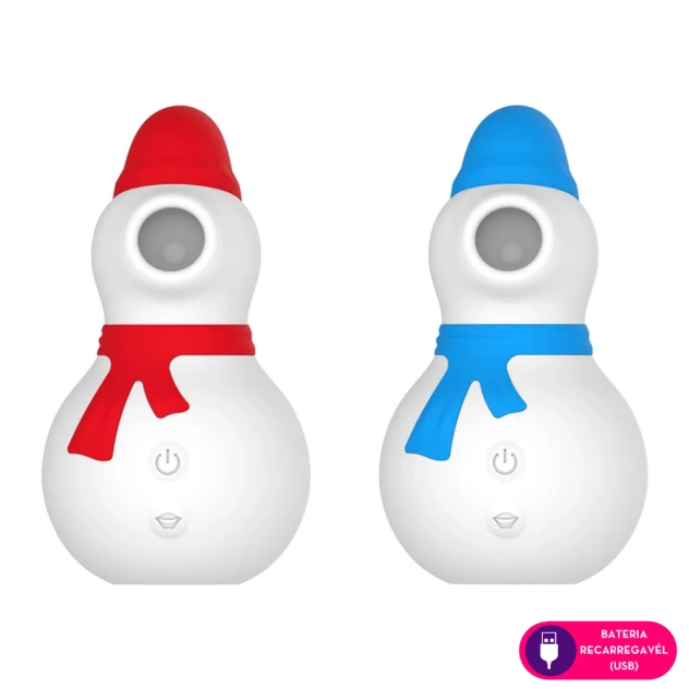 Snowman Vibrador e Sugador Estimulador Clitoriano por Ondas de Pressão 10 Modos de Estimulação 