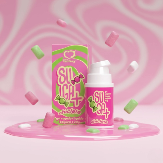 Suga+ Sugador Liquido Chiclete 20g - Sexy Fantasy Suga+ Sugador Liquido Chiclete 20g - Sexy Fantasy