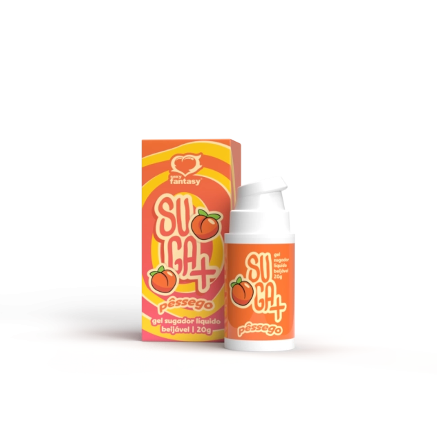 Suga+ Sugador Liquido Pêssego 20g - Sexy Fantasy Suga+ Sugador Liquido Pêssego 20g - Sexy Fantasy