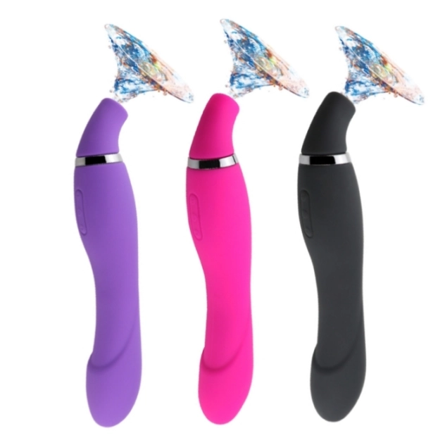 Sugador de Clitoris Recarregável com 10 vibrações e 10 sucções