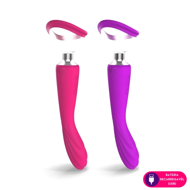 Sugador Poderoso com Vibrador Dupla Função Recarregável 