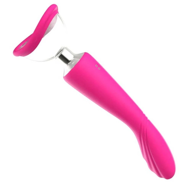 Sugador Poderoso com Vibrador Dupla Função Recarregável 