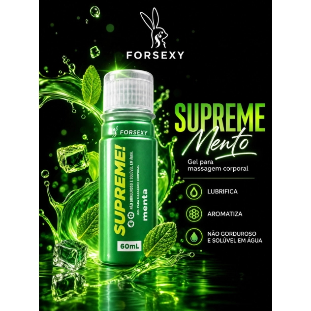 Supreme Menta Lubrificante Bisnaga 60ml For Sexy Supreme Menta Lubrificante Bisnaga 60ml For Sexy
