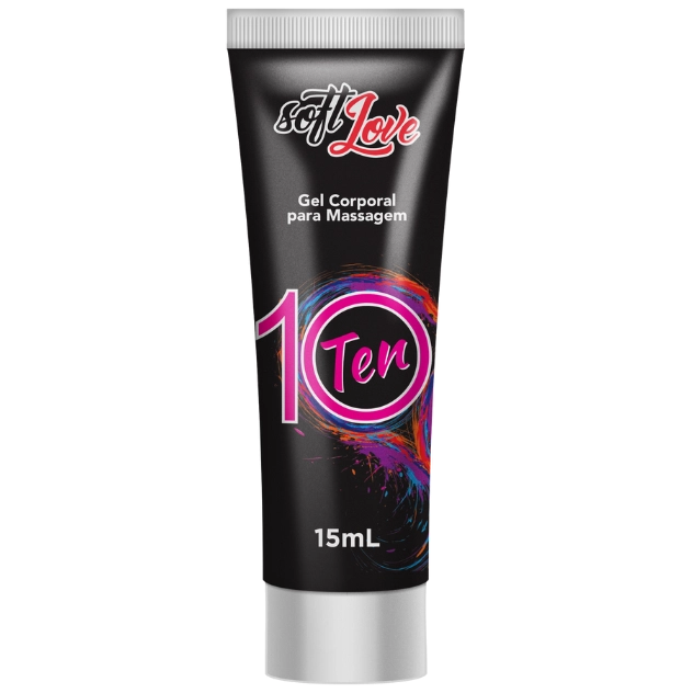 Ten10 Gel Para Sexo Anal com 10 Poderosas Funções Bisnaga 15 ml Soft Love