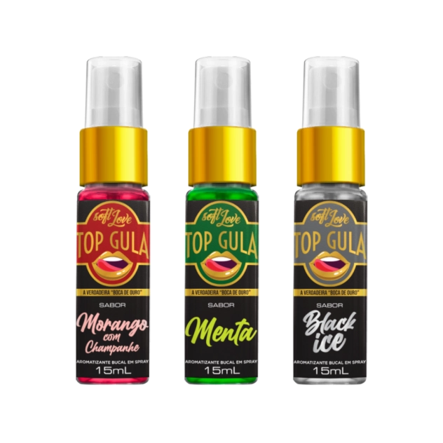 Top Gula Aromatizante Dessensibilizante para Sexo Oral 15ml Soft Love