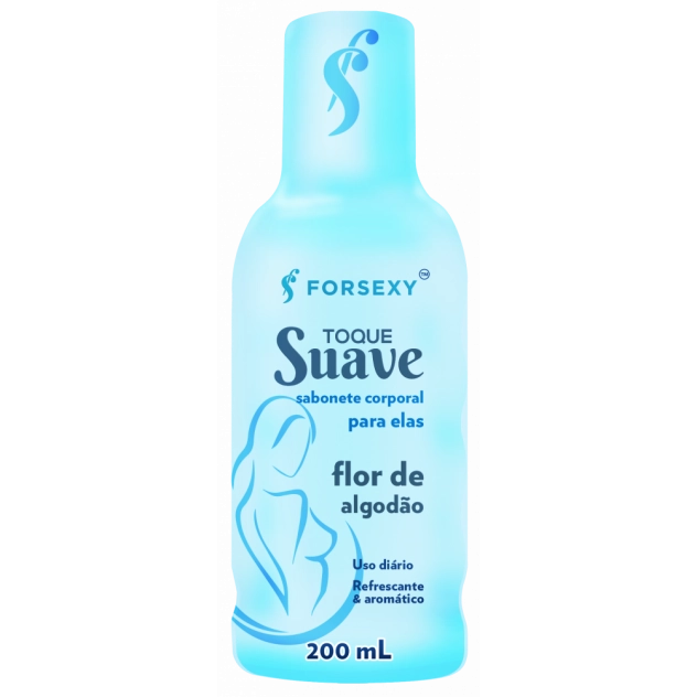 Toque Suave Sabonete Feminino 200 ml Flor De Algodão For Sexy