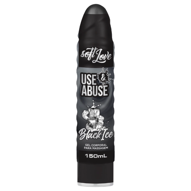 Use e Abuse Delicioso Gel Comestível com Embalagem Interativa Black Ice 150 ml Soft Love