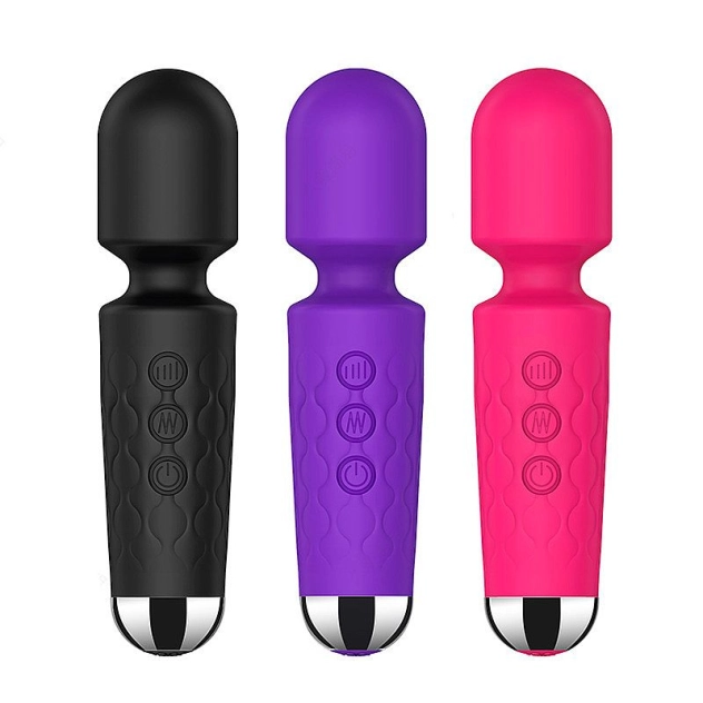 Varinha Mágica Recarregável com 20 Modos de Vibração e 8 Intensidades - Stacy Mini Cor:Roxo