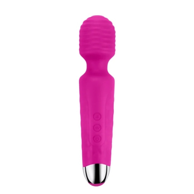 Varinha Mágica Massageador Estimulador Recarregável 12 Modos de Vibrações Pink Varinha Mágica Massageador Estimulador Recarregável 12 Modos de Vibrações Pink