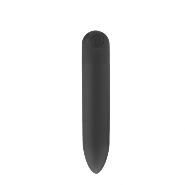 Vibrador bullet na cor preta, ideal para estimular o clitóris na primeira vez usando vibrador