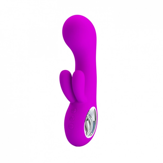 Vibrador com Estimulador Clitoriano Duplo Pretty Love Valentine