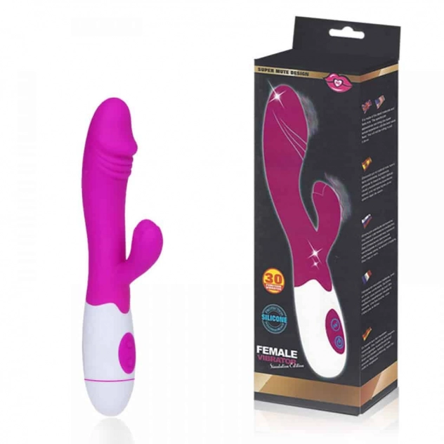 Vibrador com Estimulador Clitoriano e 30 Modos de Vibração Female Vibrator