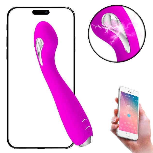 Vibrador de Ponto G com Choque e Controle via App - Homunculus - Pretty Love