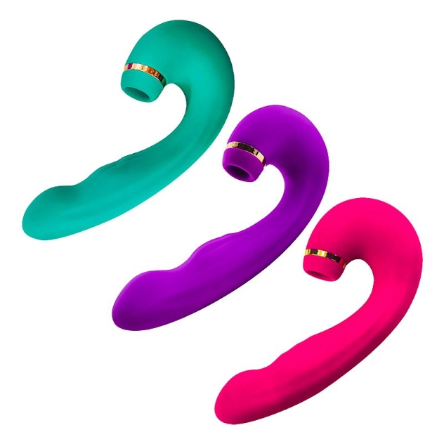 Vibrador de Ponto G e Clitóris Com Dedilhar Tapping 10 Modos de Vibração e 5 de Pulsação - Low 3