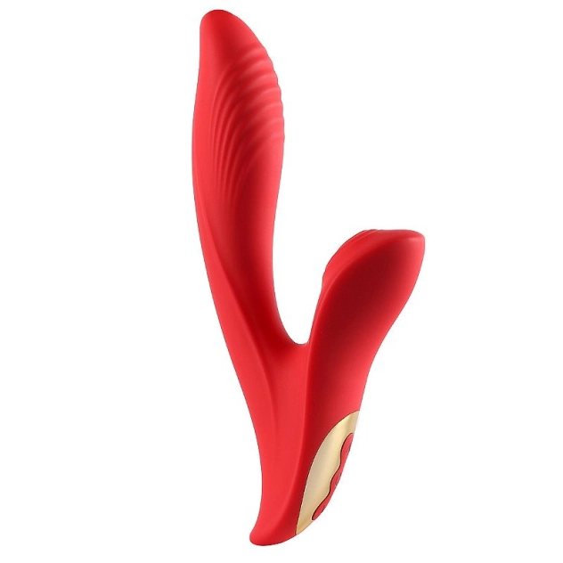 Vibrador de Ponto G e Clitóris Angel MAIG Vermelho com função dedilhar e tapping