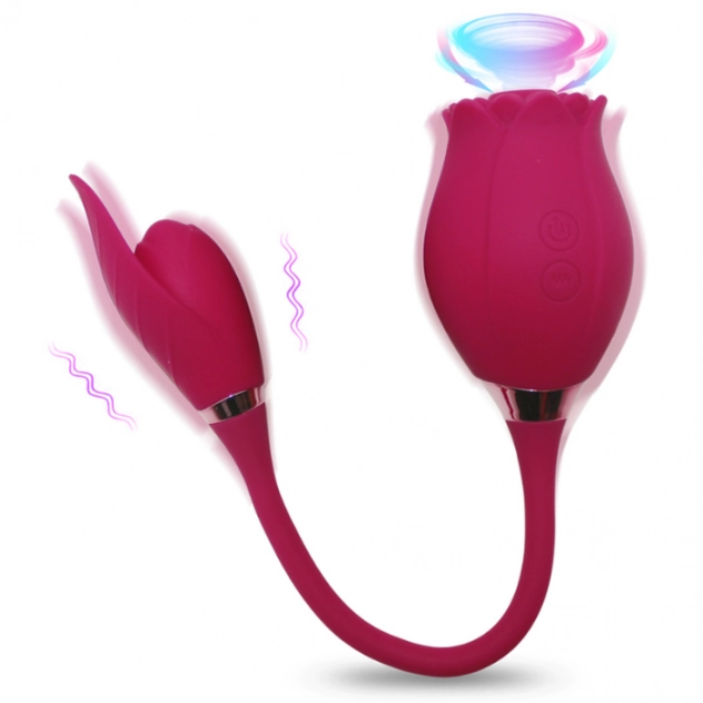 Vibrador e Estimulador de Clitóris Flower Vibrador e Estimulador de Clitóris Flower