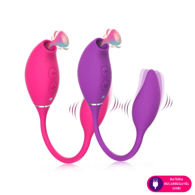 Vibrador e Estimulador de Clitóris Recarregável