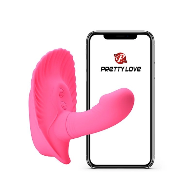 Vibrador Fancy Clamshell Conexão via APP com 10 Modos de Vibração - Pretty Love 