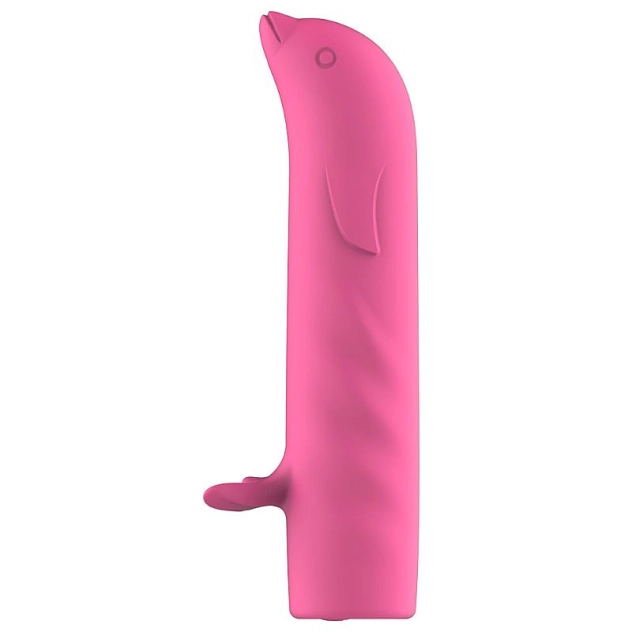 Vibrador Golfinho Ponto G Recarregável 12 Modos de Vibrações Pink - Tina