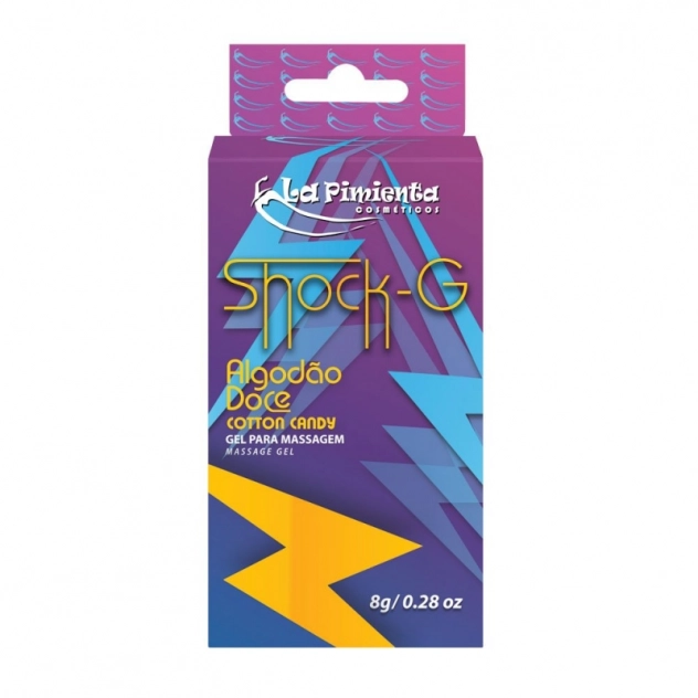 Vibrador Líquido Beijável Shock-G Algodão Doce Bisnaga 8g La Pimienta Vibrador Líquido Beijável Shock-G Algodão Doce Bisnaga 8g La Pimienta
