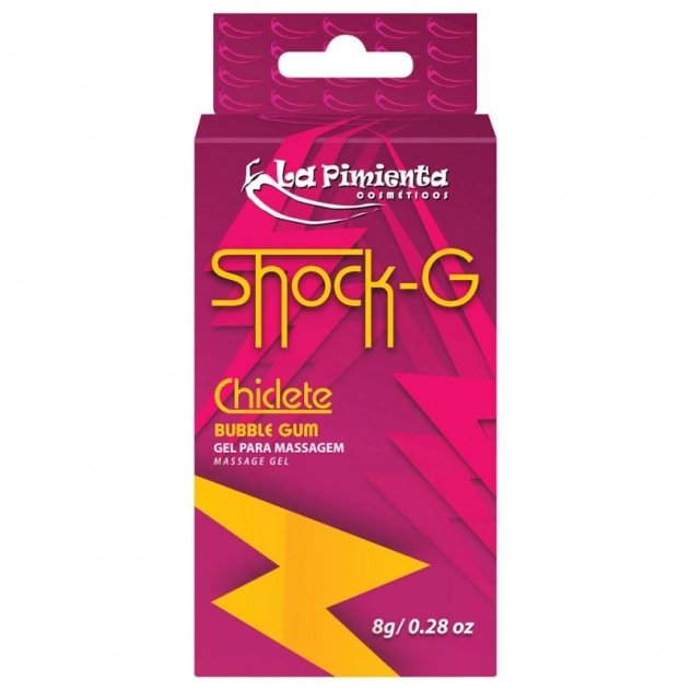 Vibrador Líquido Beijável Shock-G Chiclete Bisnaga 8g La Pimienta