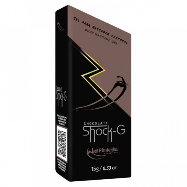 Vibrador Líquido Beijável Shock-G Chocolate 15g La Pimienta