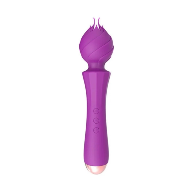 Vibrador Massageador Varinha Mágica com 20 Modos de Vibrações Roxo Vibrador Massageador Varinha Mágica com 20 Modos de Vibrações Roxo