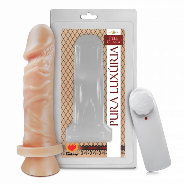 Consolo Vibrador Pênis de Borracha com Ventosa 15,3 x 4 cm 1431CVB