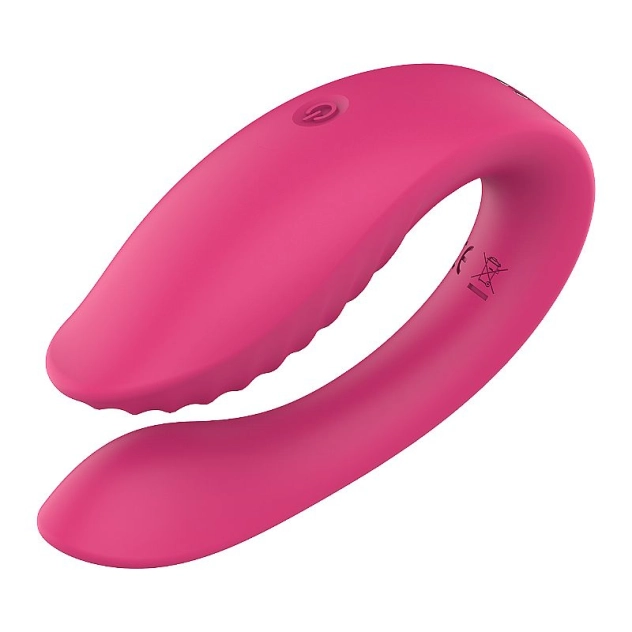 Vibrador para Casal com Controle Remoto e 7 Modos de Vibrações Pink