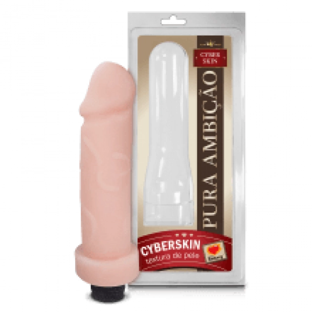 Vibrador Pênis Realístico em Cyber Skin 18 x 5 cm 101647CB