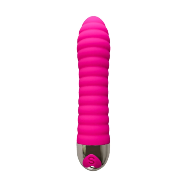 Vibrador Personal Textura Anéis Recarregável com 10 Modos de Vibração Magenta - YOUVIBE